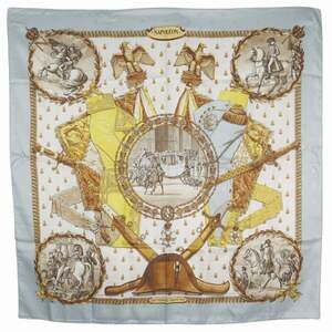 HERMES Blue Silk Scarf